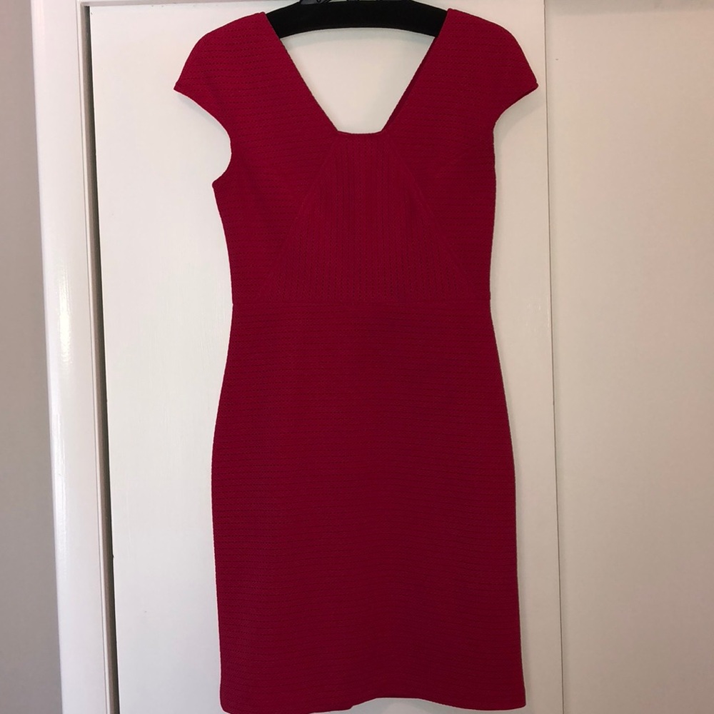 Hot pink dress